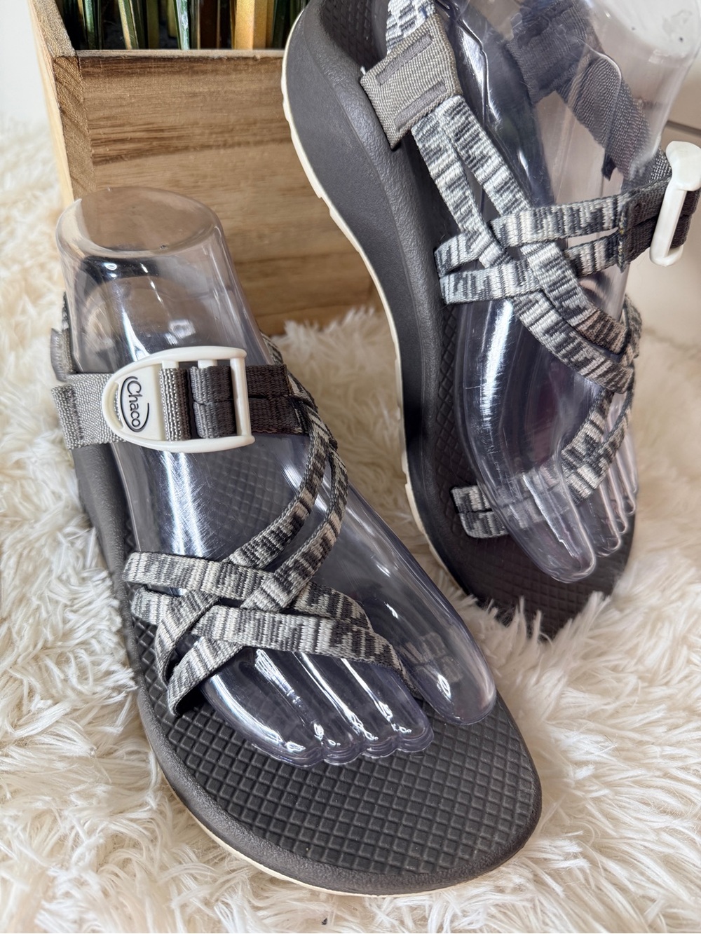 Chaco Women's Z/Cloud X Double Strap Hiking Outdoor Sandals Echo Paloma Size 7 - Picture 3 of 8